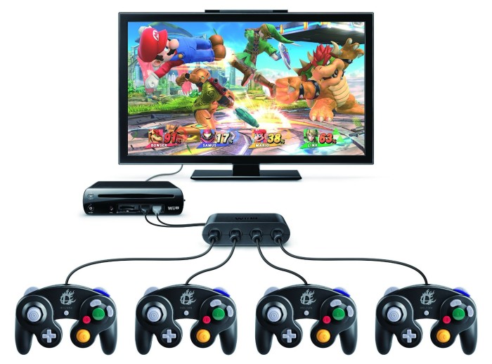Gamecube Wii U Adapter Gamepad Super Smash Bros.